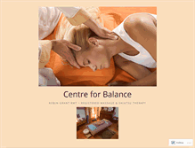 Tablet Screenshot of centreforbalance.com